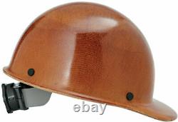 MSA FULL BRIM HARD HAT Carbon Fiber Adjustable Construction Helmet Impact Head