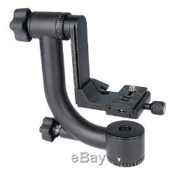 MagiDeal Carbon Fiber Gimbal Tripod Head with Arca-Swiss Quick-Release Plate