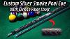 Making A Silver Smoke Custom Pool Cue With Carbon Fiber Shaft 4k