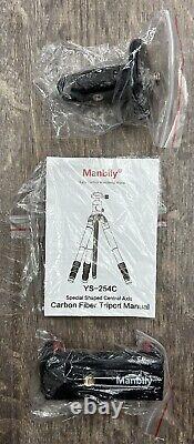 Manbily Professional Camera Tripod Stand Carbon Fiber + 360° Ball Head YS-254C