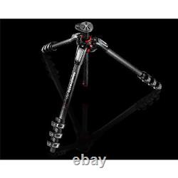 Manfrotto 055 4-Section Carbon Fiber Tripod with 410 Junior Geared Head