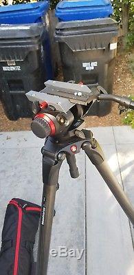 Manfrotto 504HD Head with536 3-Stage Carbon Fiber Tripod System