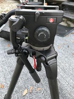 Manfrotto 504HD Head with536 M-PRO 3-Stage Carbon Fiber Tripod System