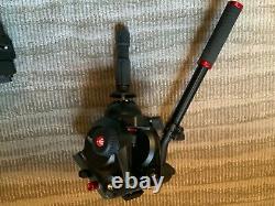 Manfrotto 504HD Video Head with 535 MPro Carbon Fiber Tripod System Mint