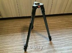 Manfrotto 504HD Video Head with 535 MPro Carbon Fiber Tripod System Mint