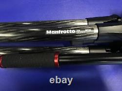 Manfrotto 504HD Video Head with 535 MPro Carbon Fiber Tripod System WithBag Great