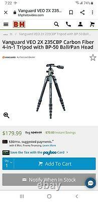 Manfrotto 504hd fluid video pro head with Manfrotto carbon fiber 535 tripod