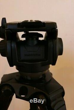 Manfrotto 536 Carbon Fiber Video Tripod + 501HDV Pro Video Head withPlate