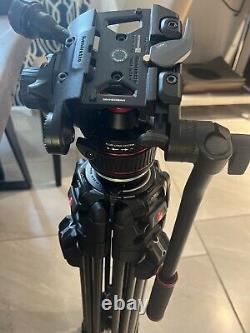 Manfrotto 608 Nitrotech Fluid Head with 645 FAST Twin Carbon Fiber Tripod System