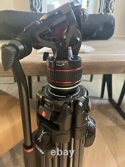 Manfrotto 608 Nitrotech Fluid Head with 645 FAST Twin Carbon Fiber Tripod System