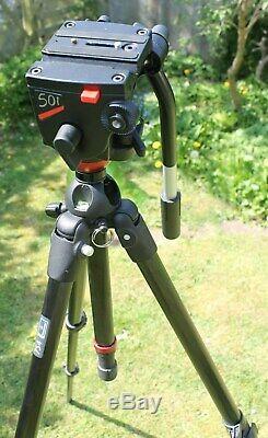 Manfrotto 754 MDEVE Carbon Fiber Tripod and 501 Fluid Head