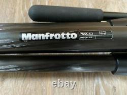 Manfrotto 755CX3 Carbon Fiber Tripod & 501HDV Video Head with case