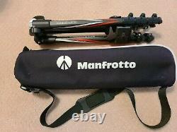Manfrotto BeFree carbon fiber travel tripod. Ball head, Case, 3 QR Excellent