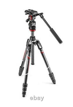 Manfrotto Befree Live Carbon Fiber Video Tripod Kit with Fluid Head Black