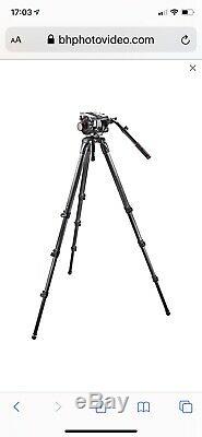 Manfrotto Head 509 Hd with 536 Carbon fiber legs + ground Spreader + bag