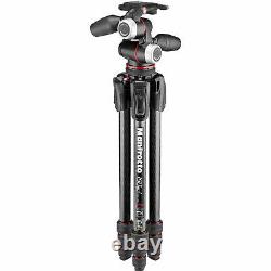 Manfrotto MK190GOC4-3WX 190go! Carbon Fiber 4 Section Tripod with 3 Way Head