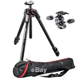 Manfrotto MT055CXPRO3 Carbon Fiber Tripod with MHXPRO-3W 3-Way Head with carry bag