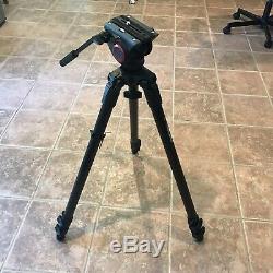 Manfrotto MVH500A Half Ball Fluid Head & 535 Tripod With Carrying Bag