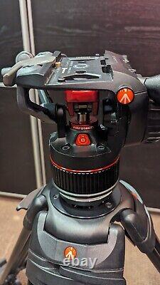Manfrotto Tripod Nitrotech N8 Fluid Video Head With Carbon Fiber Twin Legs