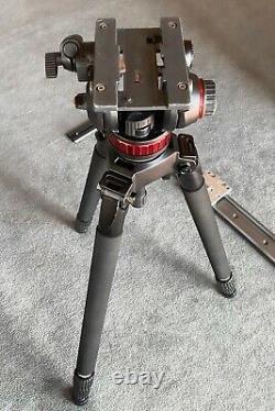 Miller SOLO DV CF 2-Stage Tripod + Manfrotto 502AH Fluid Head + Bag + 40 Dolly