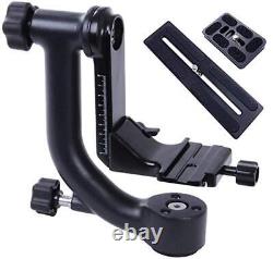 Movo GH700 MKII Carbon Fiber Professional Gimbal Tripod Head with Long Sh. NEW