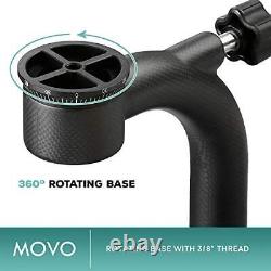 Movo GH800 MKII Carbon Fiber Professional Gimbal Tripod Head with Long and Short
