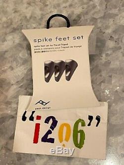 NEW Peak Design CARBON FIBER Travel Tripod Spike Feet Conv Kit Head Adptr