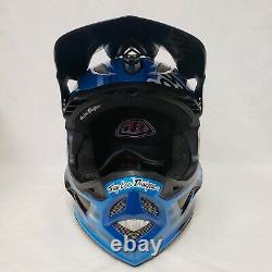NEW Troy Lee Designs D3 Carbon MIPS Downhill MTB Bicycle Helmet Code Blue Large