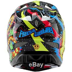 NEW Troy Lee Designs TLD D3 Carbon MTB Bicycle Helmet Blacklight Black Large