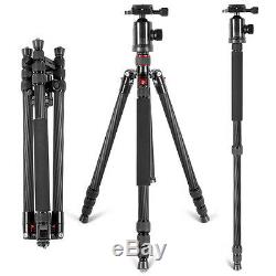 Neewer Carbon Fiber 66 Camera Tripod Monopod with 360 Ball Head Load up to 12KG