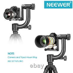Neewer Heavy Duty Carbon Fiber Gimbal Tripod Head with Quick Release Plate