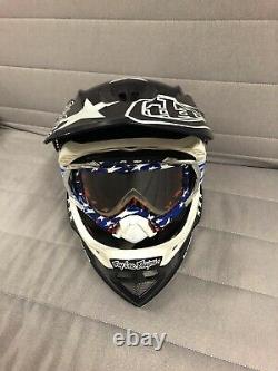 New Troy Lee Designs D3 Carbon MIPS Downhill MTB Helmet Freedom Blue Medium