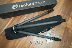 Open Box Leofoto LS-323C +LH-40PCL Ball head Pro Carbon Fiber Tripod Kit with Case