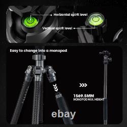 Open Fotopro Sherpa Carbon Fiber Travel Tripod with FPH-42QS Ball Head (grey)