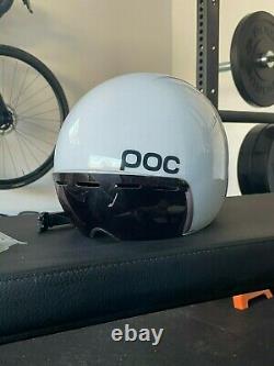 POC Cerebel Raceday Helmet Color Hydrogen White Size M Aero TT Time Trial