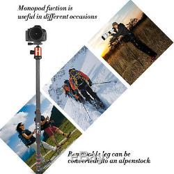 Pro Carbon Fiber Camera Tripod Portable Monopod Ball Head for DSLR Camera Canon