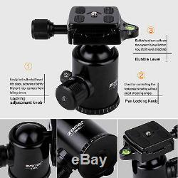 Pro Portable Z818C Carbon Fiber Tripod Travel Monopod Ball Head for DSLR Camera