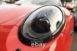 Real Carbon Fiber Car Front Head Light Cover Trim For Porsche 911 991 2011-2018