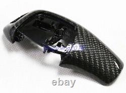 Real Carbon Fiber Replace Gear Head Shift Knob Cover Grip For BMW 1 series 12-19