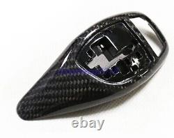Real Carbon Fiber Replace Gear Head Shift Knob Cover Grip For BMW 1 series 12-19