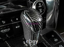 Real Carbon fiber Gear Head Shift Knob Cover For Toyota Alphard Vellfire 16-2021