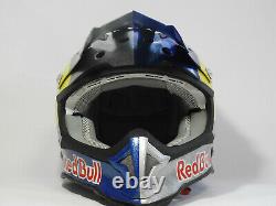 Red Bull KYT strike eagle dirtbike helmet. Spray painted graphics