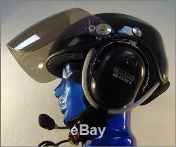 Rosenbaum Aviation Carbon Fiber Helm XL mit integriertem ANR Aviation Headset