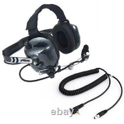 Rugged H41 Behind the Head Two Way Radio Headset Racing Vertex Coil Cord Cable