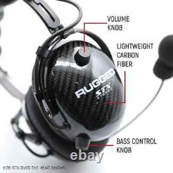Rugged Radios AlphaBass Behind the Head Carbon Fiber Headset Offroad Electronics