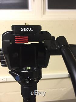 SIRUI T-025X Carbon Fiber Tripod, SIRUI VA-5 Video Head, SIRUI C-10 ball head