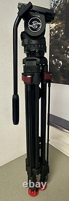 Sachtler 0407 FSB 6 Fluid Head with Sideload Plate with Carbon Fiber Legs Tripod