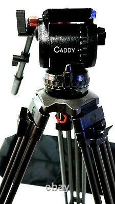 Sachtler CADDY VIDEO 18 II HEAD CF L TRIPOD SYS SP100 TELBAR BAG SERVICED 44Lbs