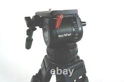 Sachtler VIDEO 18 SB HEAD CF CARBON 5586 SPEEDLOCK SYS TBAR PL BAG SERVICED 40Lb