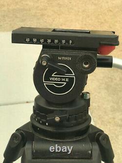 Sachtler Video 14 II Camera Tripod, Carbon Fiber, Fluid Head, Ground Spreader
